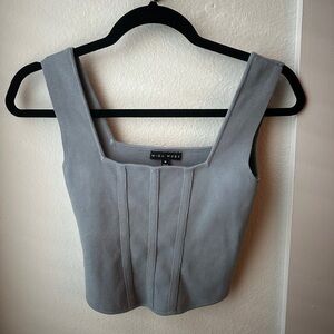 Chic Gray Maxi Skirt